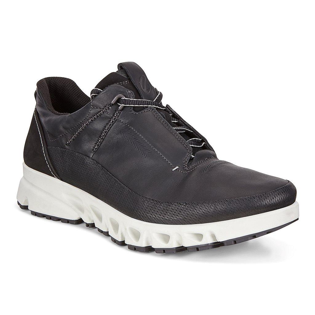 Ecco Multi-Vent Mens Gore Tex Shoes In Black Online - India AFX-862150